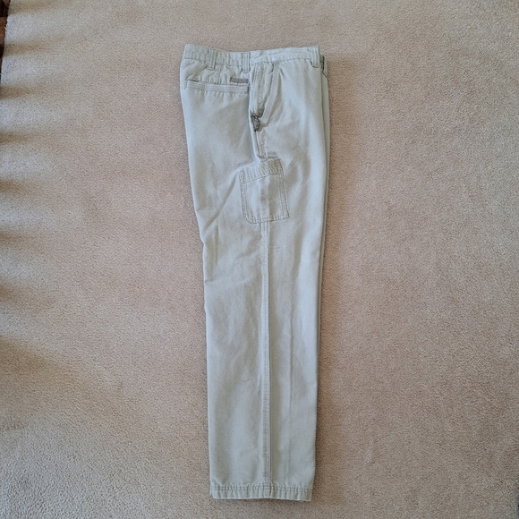 Men's Columbia Pants Lander Canvas Pants Utility Beige 36x34 AM8431 - Picture 13 of 13